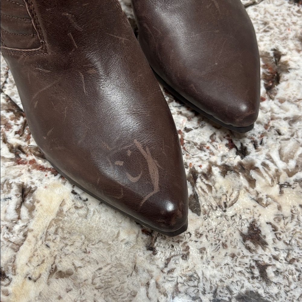 Naya Dark Brown Ankle Booties Size 11 - Picture 3 of 7